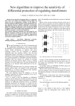 New algorithms to improve the sensitivity of differential protection of