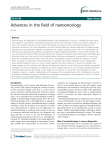 Advances in the field of nanooncology Open Access KK Jain