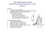 Trace Metal Biogeochemistry (Marine Bioinorganic Chemistry