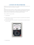 A STUDY ON MULTIMETER