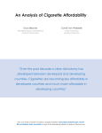 An Analysis of Cigarette Affordability Corné van Walbeek Evan Blecher