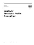 Functional Profile: Analog Input