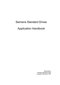 Siemens Standard Drives Application Handbook