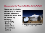 Welcome to the World of WORLD CULTURES