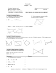 Geometry Chapter 4 Test  Section: 5 points each