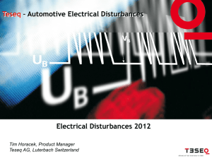 Electrical Disturbances 2012
