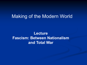 Fascism - University of Warwick