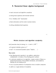 9. Numerical linear algebra background