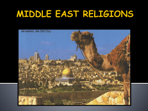 6 THEMES OF THE MIDDLE EAST