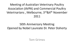Australian Veterinary Poultry Association Meeting , Melbourne