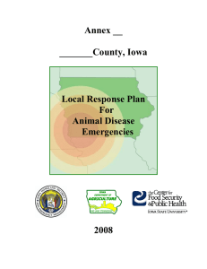 Annex __  _______County, Iowa Local Response Plan