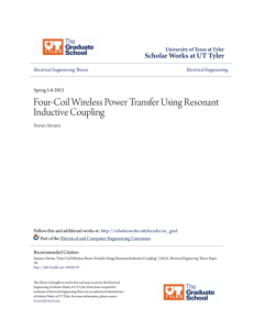 Four-Coil Wireless Power Transfer Using Resonant Inductive Coupling