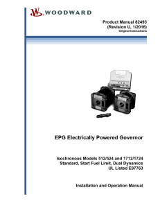 EPG Electrically Powered Governor