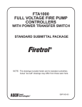WITH POWER TRANSFER SWITCH STANDARD SUBMITTAL PACKAGE SBP1000-63
