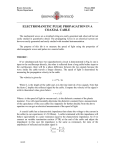 Electrical Measurement of Speed of Light