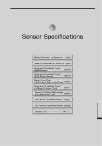 Sensor Specifications