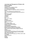 Assessment and Management of Patients with Diabetes Mellitus