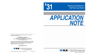 Mounting Considerations for High Power Laser Diodes