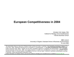 European Competitiveness in 2004