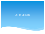 Ch. 21 Climate