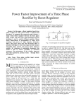 Power Factor Improvement of a Three Phase Rectifier by Boost
