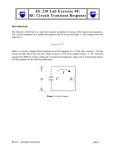 EE 210 Lab Exercise #8: RC Circuit Transient