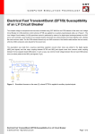 Electrical Fast Transient/Burst (EFT/B) Susceptibility of an LV Circuit
