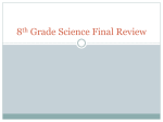 8th Grade Science Final Review