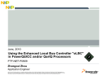 Using the Enhanced Local Bus Controller "eLBC" in PowerQUICC