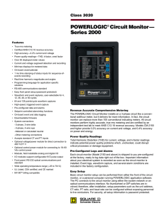 POWERLOGIC® Circuit Monitor — Series 2000