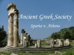 Ancient Greek Society Sparta v. Athens