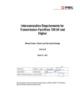 Interconnection Requirements for Transmission Facilities 138 kV