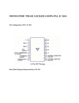 MONOLITHIC PHASE LOCKED LOOPS (PLL IC 565)