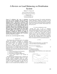 A Review on Load Balancing on Distribution System