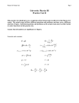 University Physics III Practice Test II
