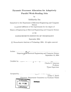 Dynamic  Processor  Allocation  for  Adaptively