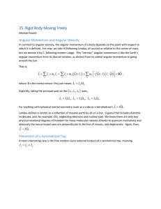 25. Rigid Body Moving Freely