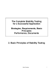 2. Basic Principles of Stability Testing