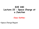 ECE 340 Lecture 22 : Space Charge at a Junction