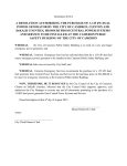 A RESOLUTION AUTHORIZING THE PURCHASE OF A 125 kW