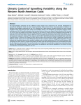 Climatic Control of Upwelling Variability along the Western North-American Coast Diego Macias *