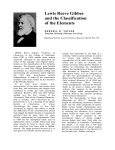 Lewis Reeve Gibbes and the Classification of the Elements