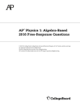 AP Physics 1: Algebra-Based 2016 Free