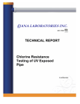 Chemical Resistance Testing of UV Exposed Pipe