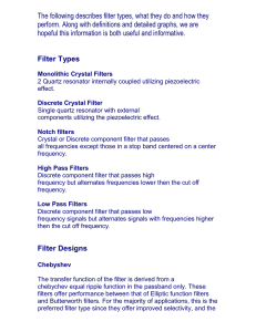Filter Types