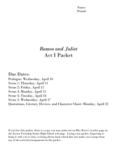 Romeo and Juliet - Exeter Township School District