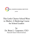 charter school marketing without notes