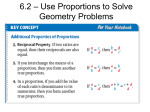 6.2 – Use Proportions to Solve Geometry Problems