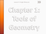 Chapter 1: Tools of Geometry