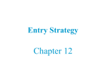 Chapter 12 Entry Strategy